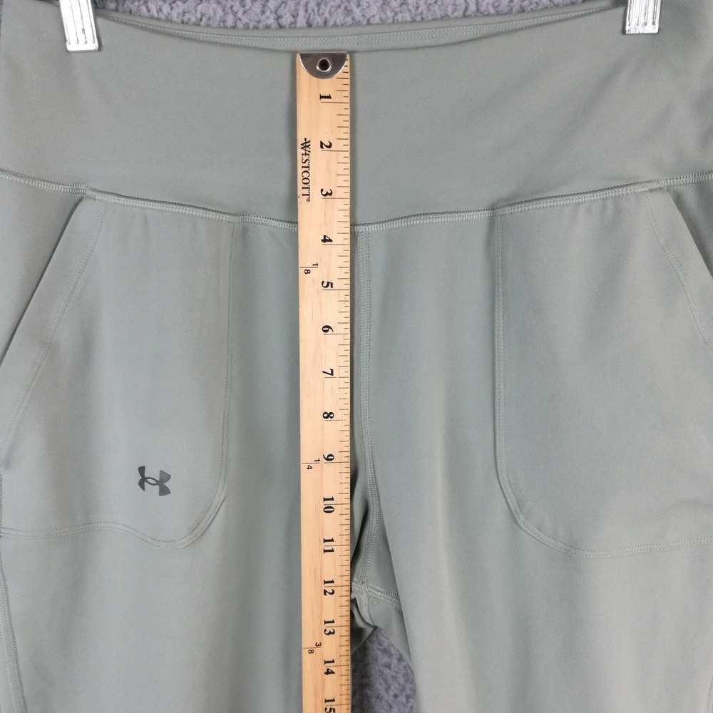 Under Armour Womens Pants Motion Joggers Sage Green Pull On Fitted High Rise L - Picture 4 of 10